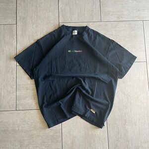 40s & Shorties Mens Black Rainbow Logo Graphic T Shirt 23x28
